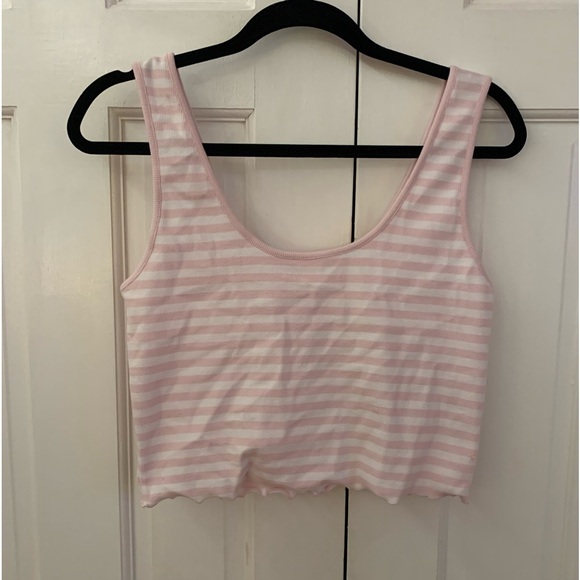 NWT Stoney Clover Lane Pink White Tank Top - Picture 1 of 3